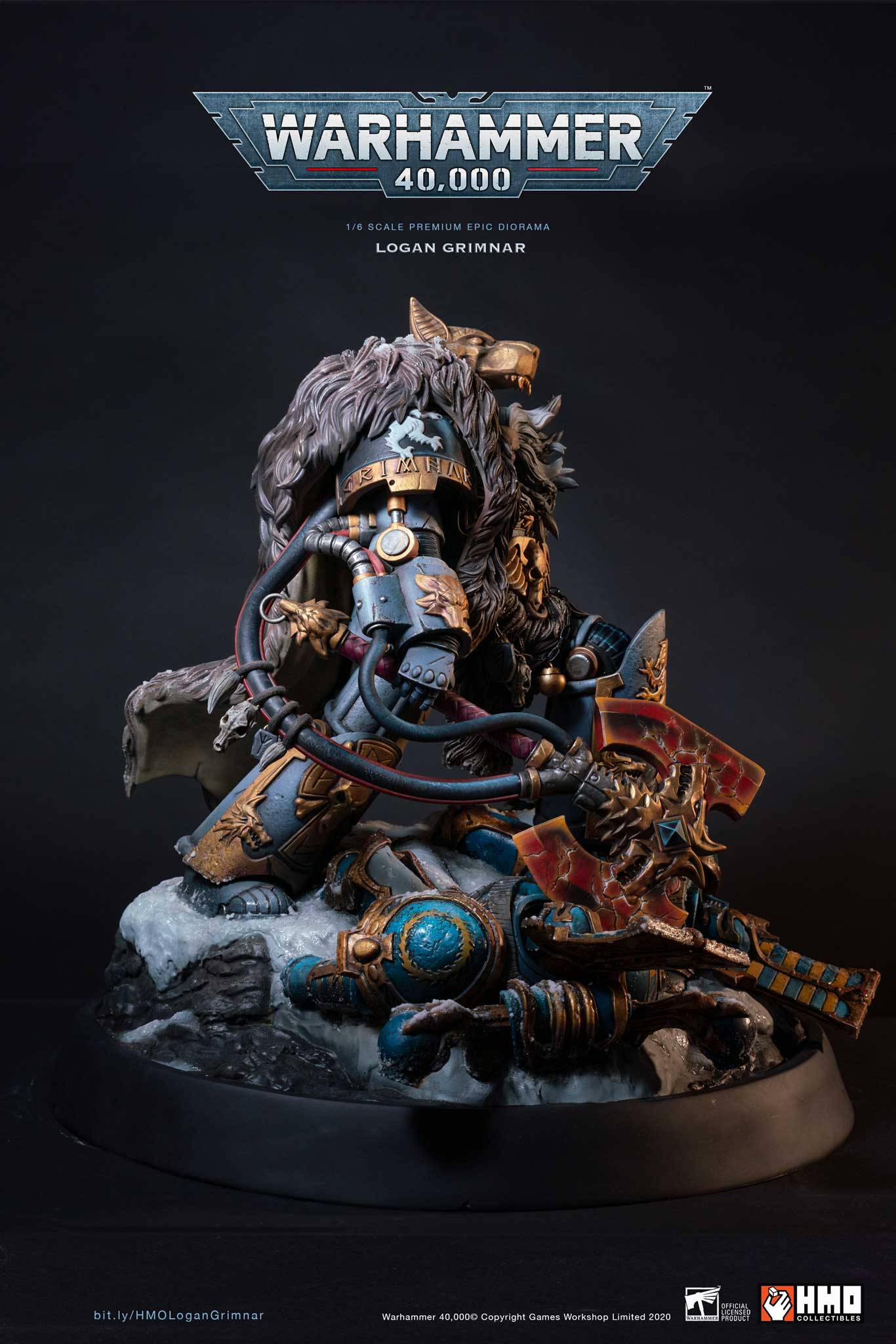 Warhammer 40,000: Logan Grimnar Statue