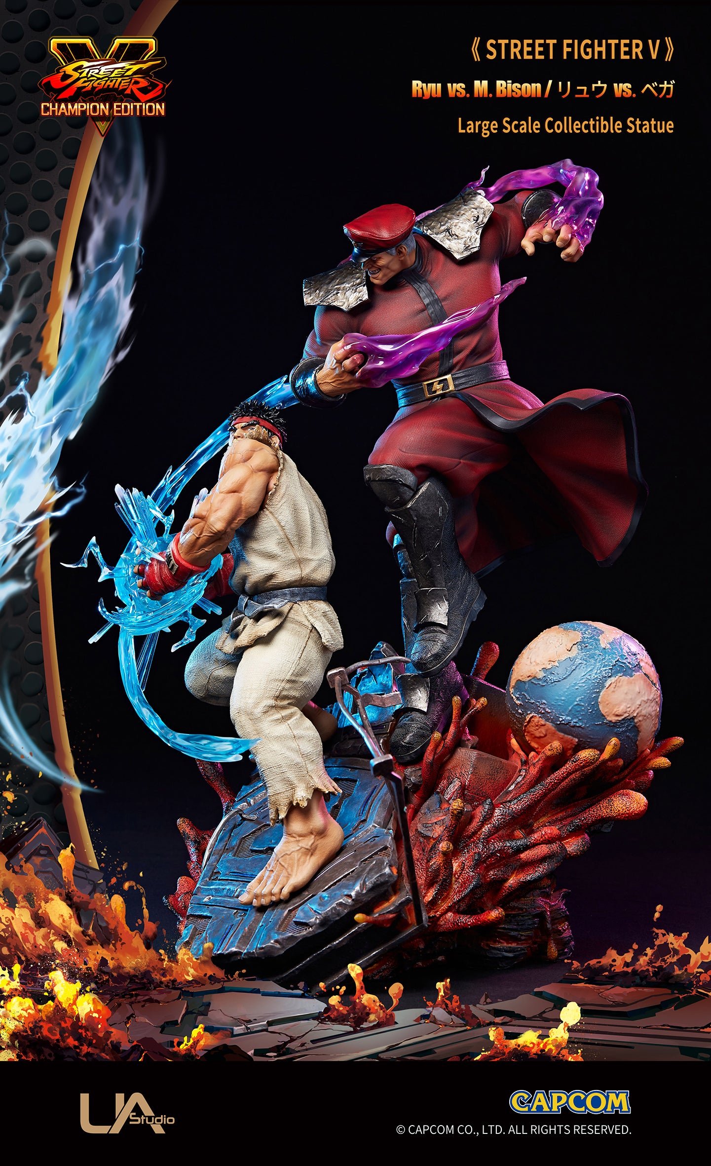 Street Fighter V Champion Edition - Ryu vs. M. Bison 1/6 Scale