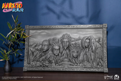 Naruto Shippuden - Hokage Rock (Stone Coloured Version) 3D Art Frame