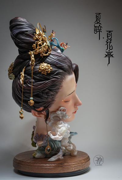 Summer Drunken Beauty - Flowery Pavilion (Painted Version) Statue