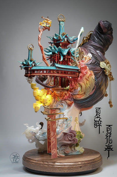 Summer Drunken Beauty - Flowery Pavilion (Painted Version) Statue