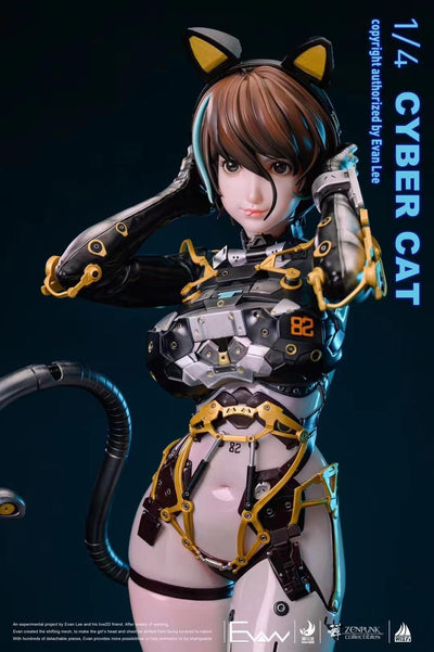 Evan Lee - Cyber Cat 1/4 Scale Statue