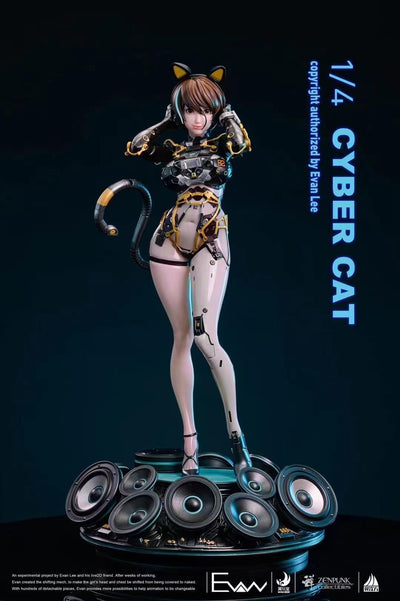 Evan Lee - Cyber Cat 1/4 Scale Statue