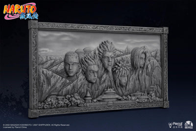 Naruto Shippuden - Hokage Rock (Stone Coloured Version) 3D Art Frame