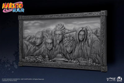 Naruto Shippuden - Hokage Rock (Stone Coloured Version) 3D Art Frame