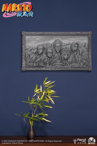 Naruto Shippuden - Hokage Rock (Stone Coloured Version) 3D Art Frame