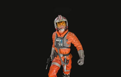 Luke Skywalker BATTLE ON HOTH Statue