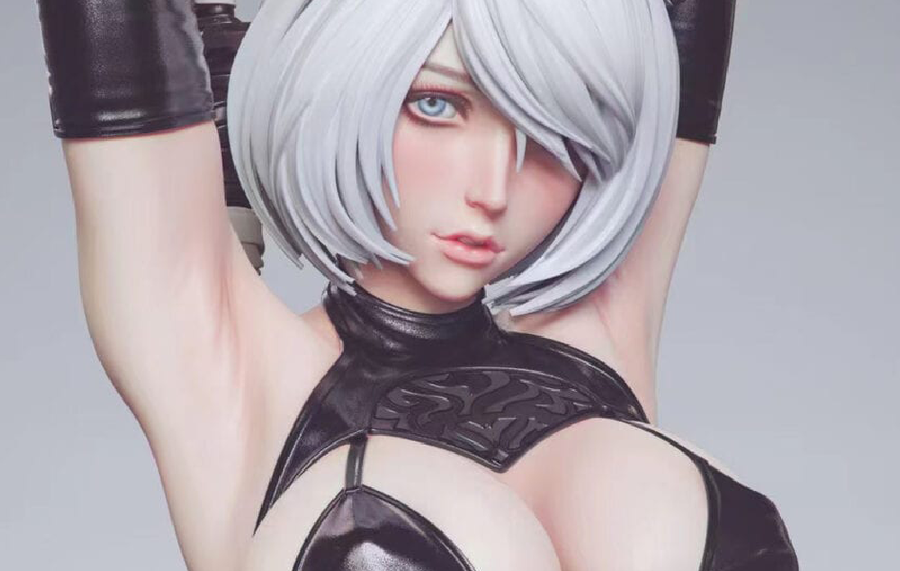 Nier Automata - 2B (Black Version) 1/4 Scale Statue