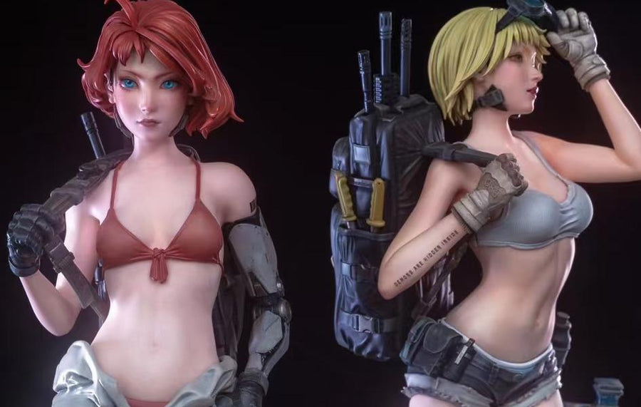 Border Hunter Rita and Anna 1/6 Scale Statue Set