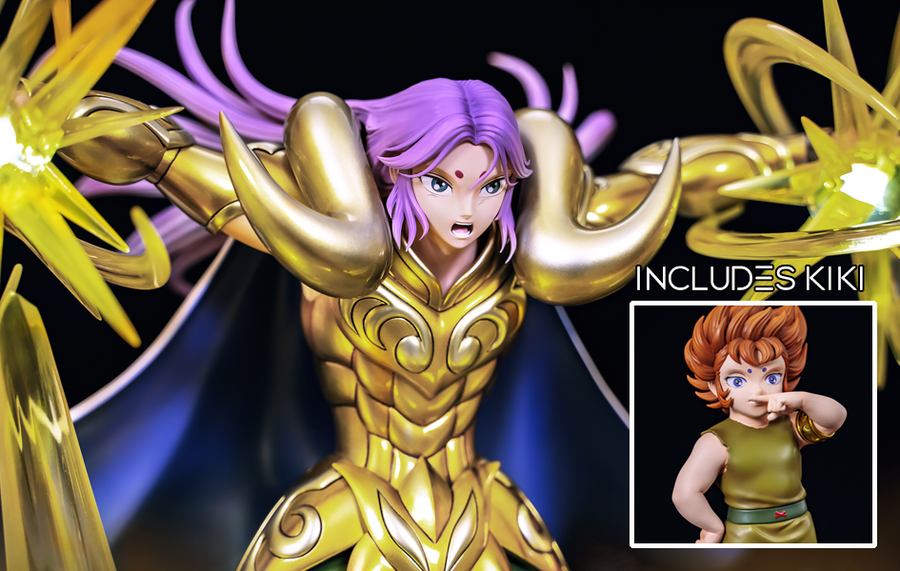 Aries Mu and Kiki  1/6 Scale Statue Set