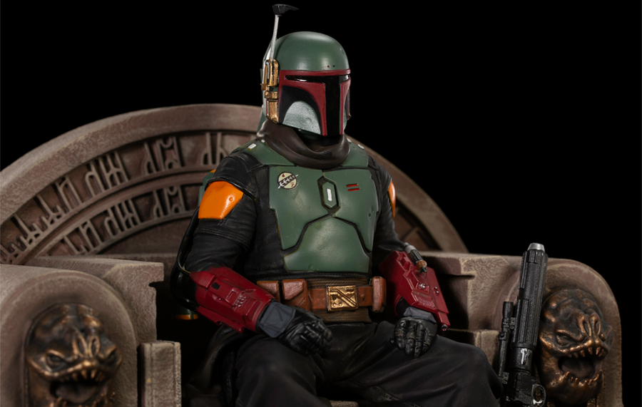 The Mandalorian - Boba Fett on Throne Deluxe Art Scale 1/10