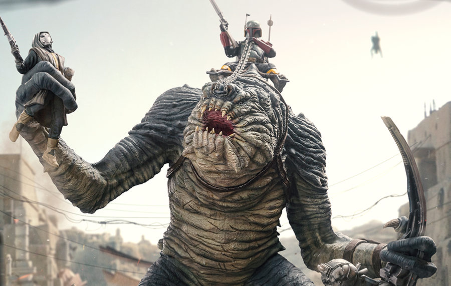 Boba Fett and Rancor Demi Art Scale 1/20