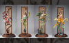 Chinese Ladies - Plum, Orchid, Bamboo, and Chrysanthemum (Painted Version) Statue