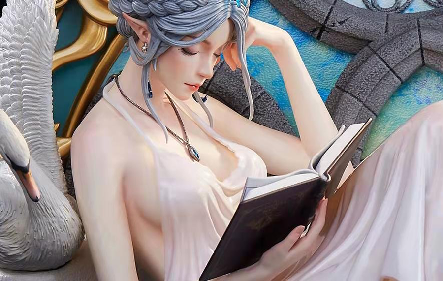 GhostBlade - Black Swan (White Version) 1/6 Scale Statue