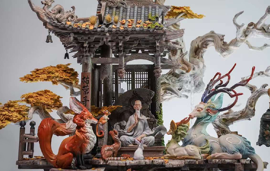 Kurong Temple by Yuanxing Liang (Pre-Painted)