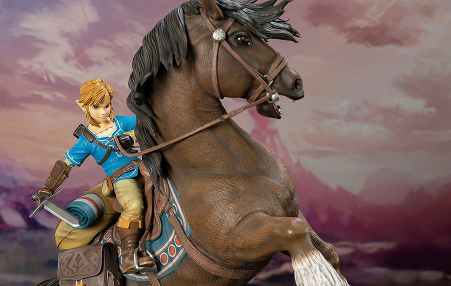 The Legend of Zelda Breath of the Wild - Link on Horseback (Standard Edition) Statue