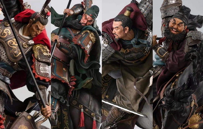 The Romance of the Three Kingdoms - Lu Bu vs Three Brothers 1/4 Scale Statue Set
