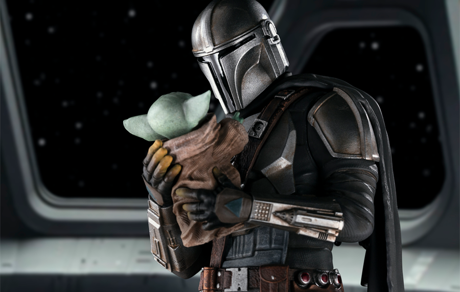 The Mandalorian and Grogu Art Scale 1/10