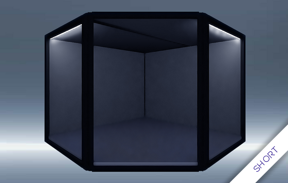 Moducase MAX - 45° Corner Display Case (Short - 75cm) - Spec Fiction Shop