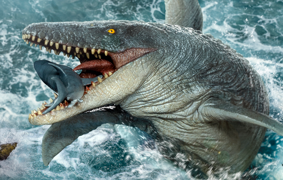 Jurassic World - Mosasaurus Icons Statue