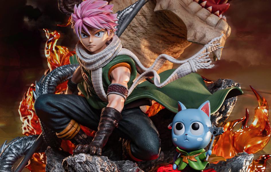 Zhongkaihua Fairy Tail Natsu Dragneel Figura Anime – Modello In PVC 19 Cm – Collezionabile Per Fan