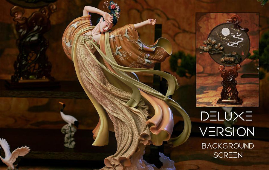 Flying Princess Crane Deluxe Version Statue