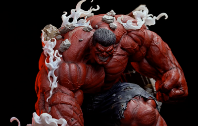Red Hulk Comic Version 1/4 Scale Statue