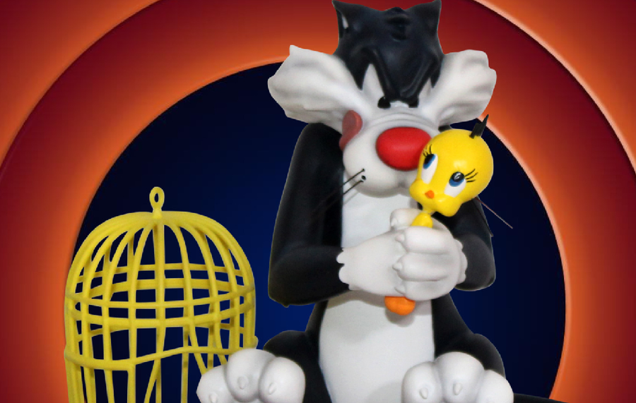 Sylvester and Tweety 1/6 Scale Statue