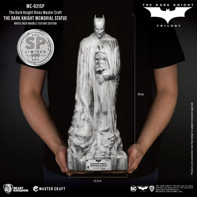 The Dark Knight Rises - Master Craft - The Dark Knight Memorial Statue White Faux Marble Texture Edition