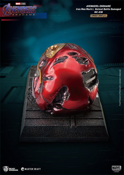 Avengers: Endgame - Master Craft Iron Man MK50 Battle Damaged Helmet