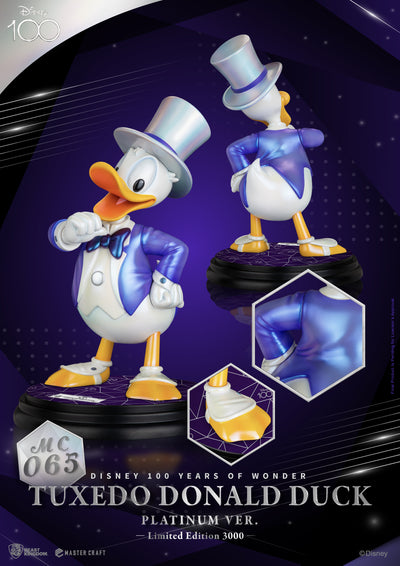 Tuxedo Donald Duck Master Craft Special Edition (Platinum Ver.) Statue