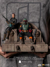 The Mandalorian - Boba Fett and Fennec Shand on Throne Deluxe Art Scale 1/10