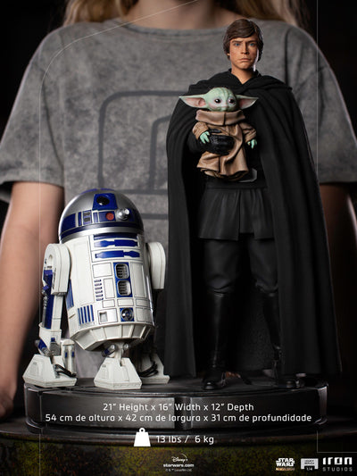 Luke Skywalker, R2-D2 and Grogu Legacy Replica 1/4 Scale Statue