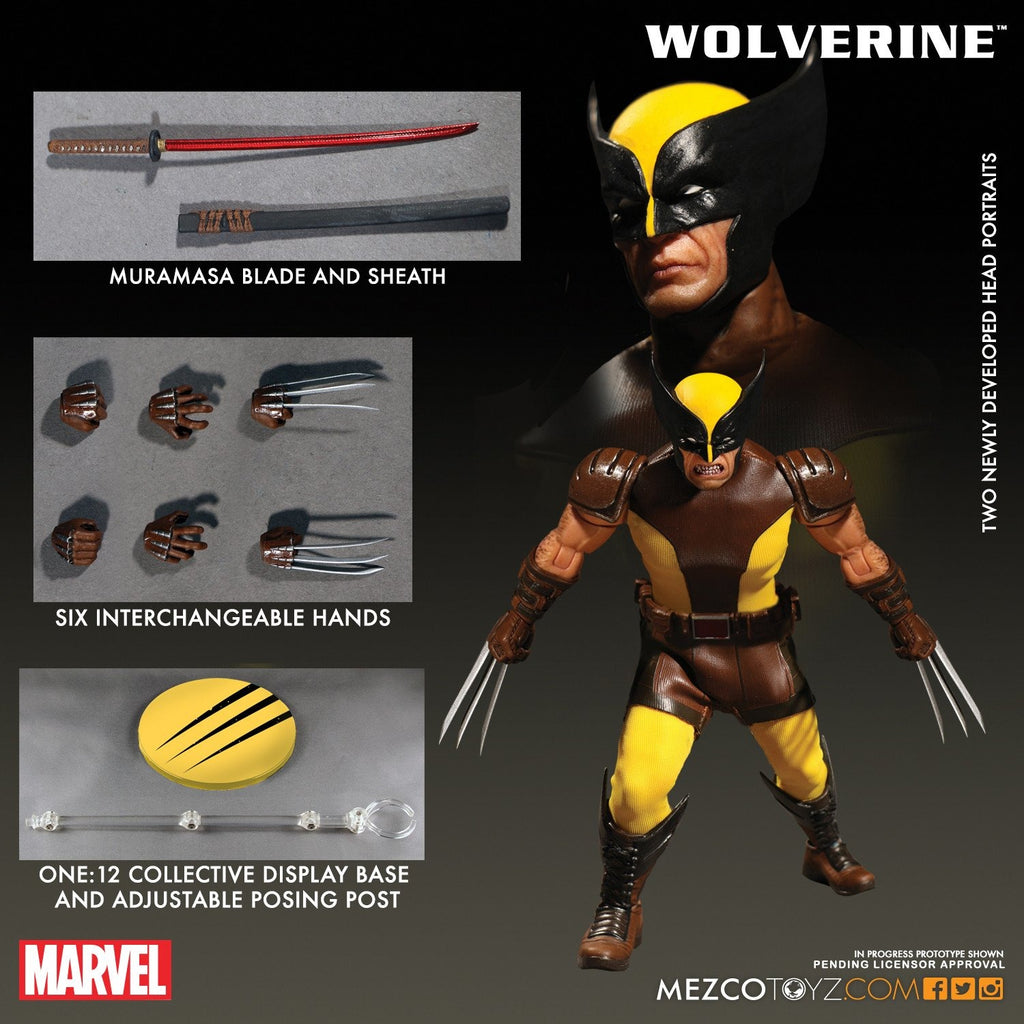 Marvel Wolverine ONE:12 Collective Action Figure by Mezco - Spec