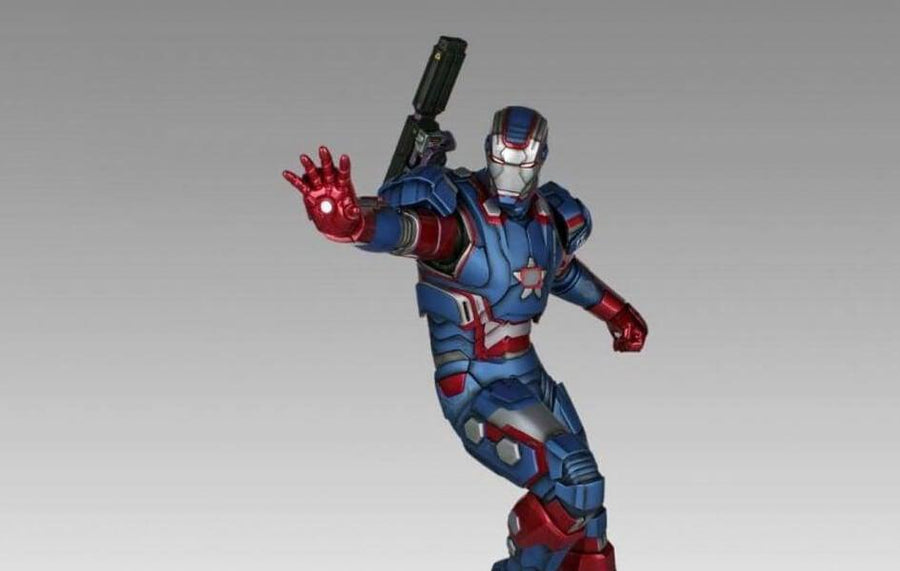 Iron Man 3: Iron Patriot 1:4 Scale 18" Statue by Gentle Giant
