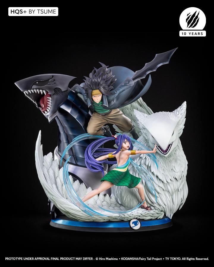 Fairy Tail HQS+ Gajeel & Wendy Limited Statue