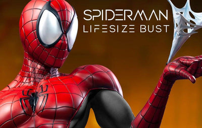 Spiderman BLACK/RED 1:1 Lifesize Bust