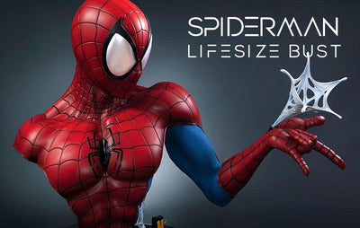 Spiderman BLUE/RED 1:1 Lifesize Bust (DISPLAYED)