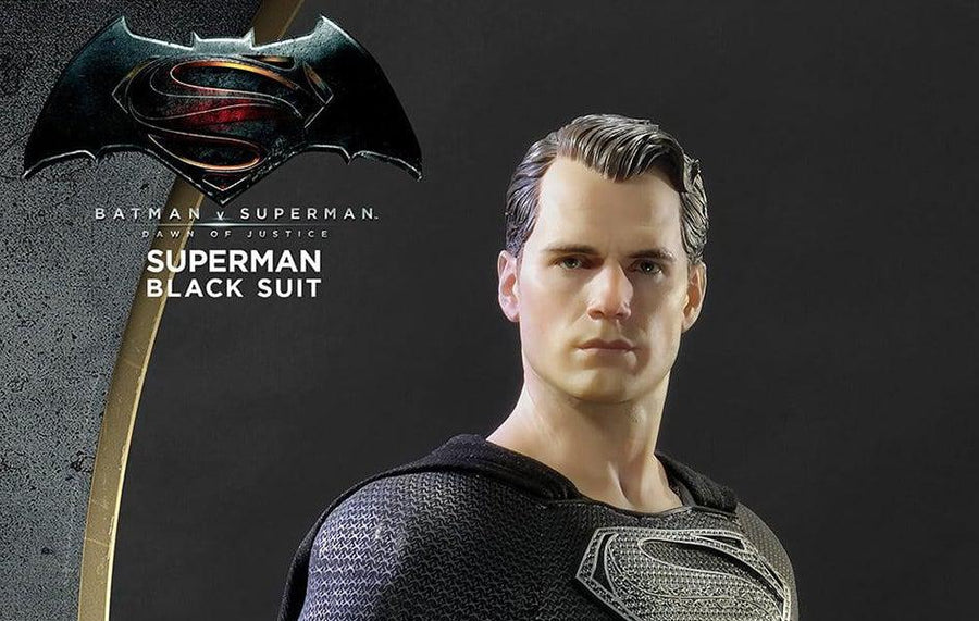 Superman Black Suit 1:2 Scale Statue