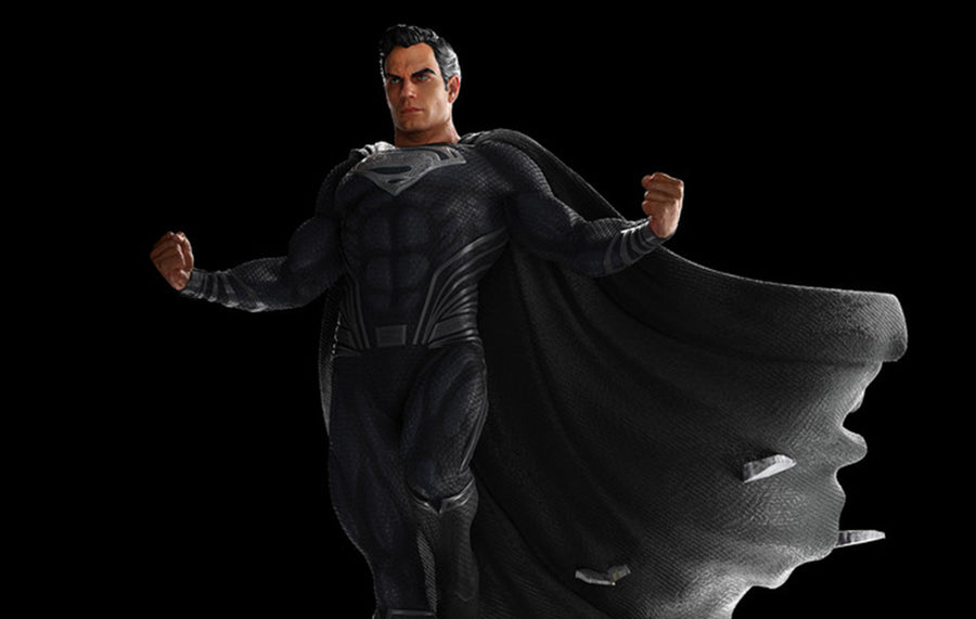 Justice League Superman - Black Suit Statue