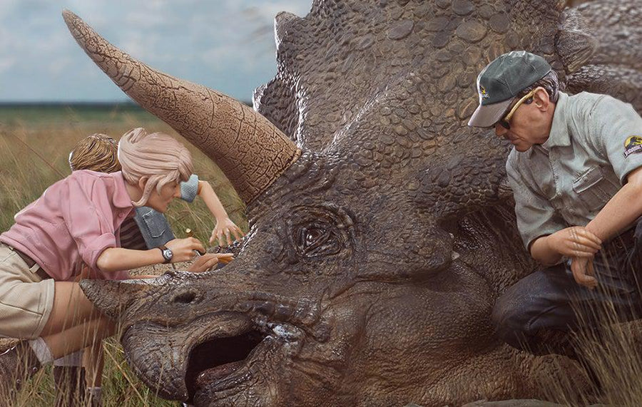 Triceratops Diorama Deluxe Art Scale Statue