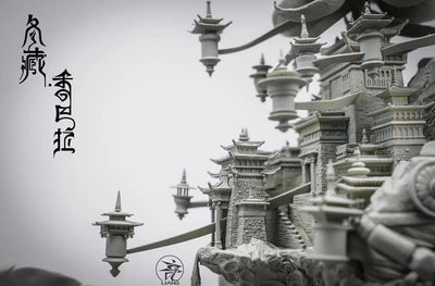 Winter Tibet Shambhala Statue (Unpainted Version)
