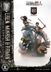 Attack On Titan - Eren, Mikasa, and Armin (DX Bonus Version) 1/4 Scale Statue