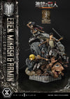 Attack On Titan - Eren, Mikasa, and Armin (DX Bonus Version) 1/4 Scale Statue