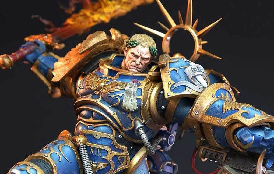 Warhammer 40,000: Guilliman vs Chaos Space Marine Statue Diorama