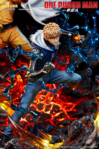 One Punch Man: Saitama & Genos Statue