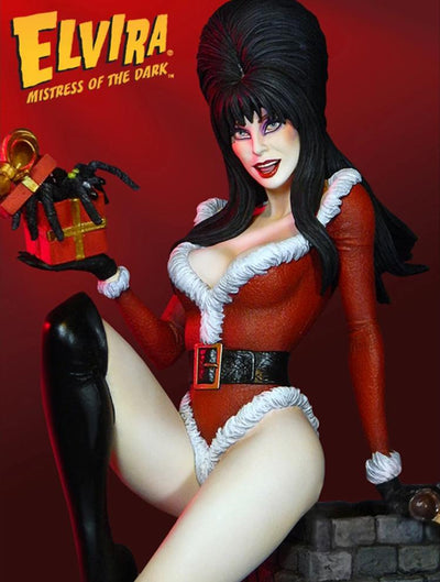 Elvira Scary Christmas Deluxe Maquette 1/6 Scale Statue by Tweeterhead