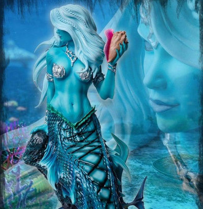 Mermaid SHARLEZE 1/4 Scale Statue - BLUE SKIN