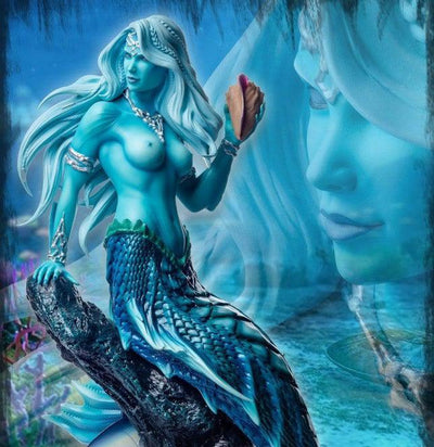 Mermaid SHARLEZE 1/4 Scale Statue - BLUE SKIN