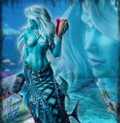 Mermaid SHARLEZE 1/4 Scale Statue - BLUE SKIN